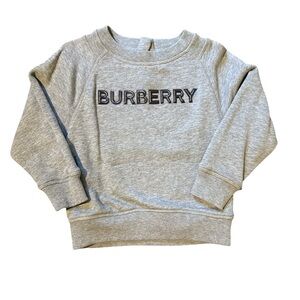 Burberry Heather Gray Logo Sweatshirt